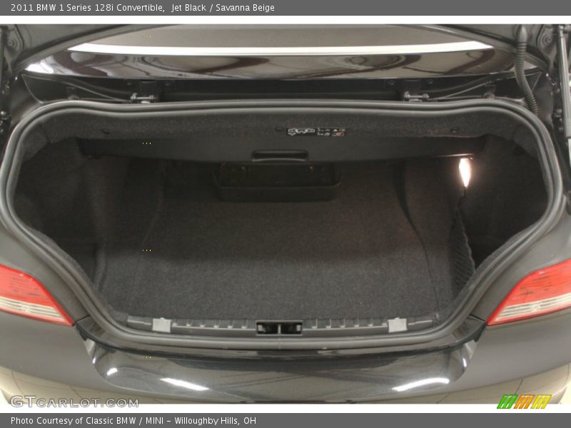 Jet Black / Savanna Beige 2011 BMW 1 Series 128i Convertible