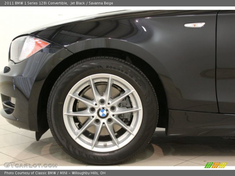 Jet Black / Savanna Beige 2011 BMW 1 Series 128i Convertible