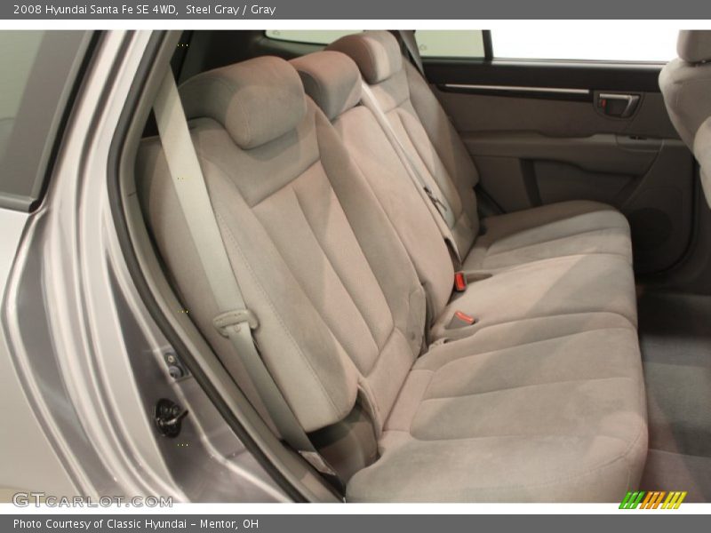 Steel Gray / Gray 2008 Hyundai Santa Fe SE 4WD