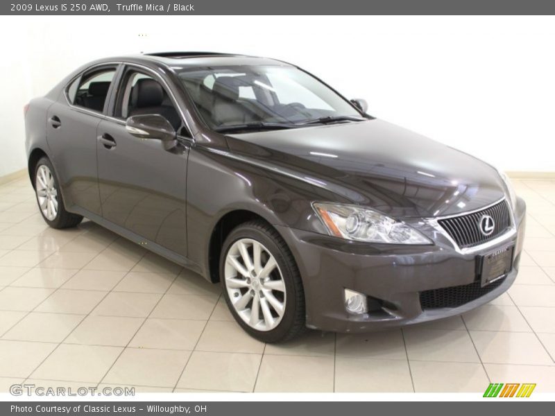 Truffle Mica / Black 2009 Lexus IS 250 AWD
