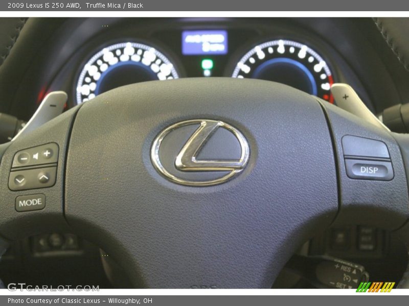 Truffle Mica / Black 2009 Lexus IS 250 AWD