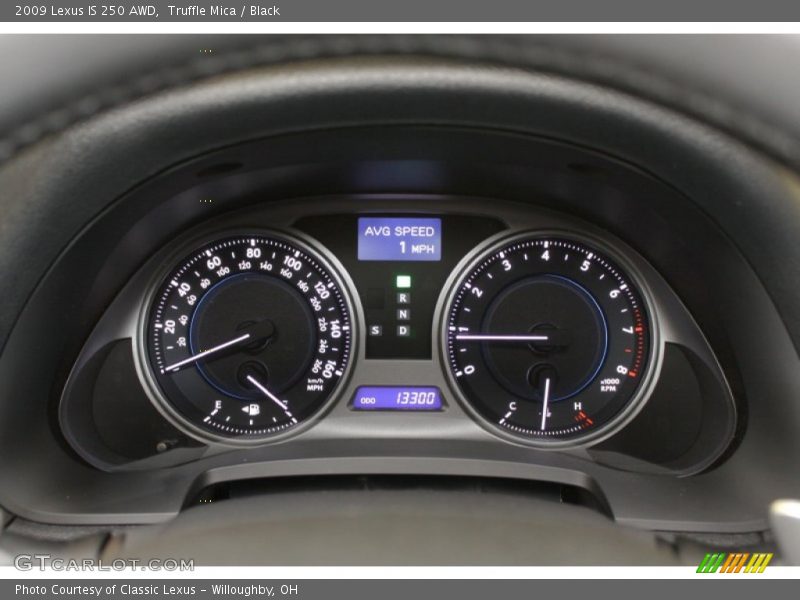 Truffle Mica / Black 2009 Lexus IS 250 AWD
