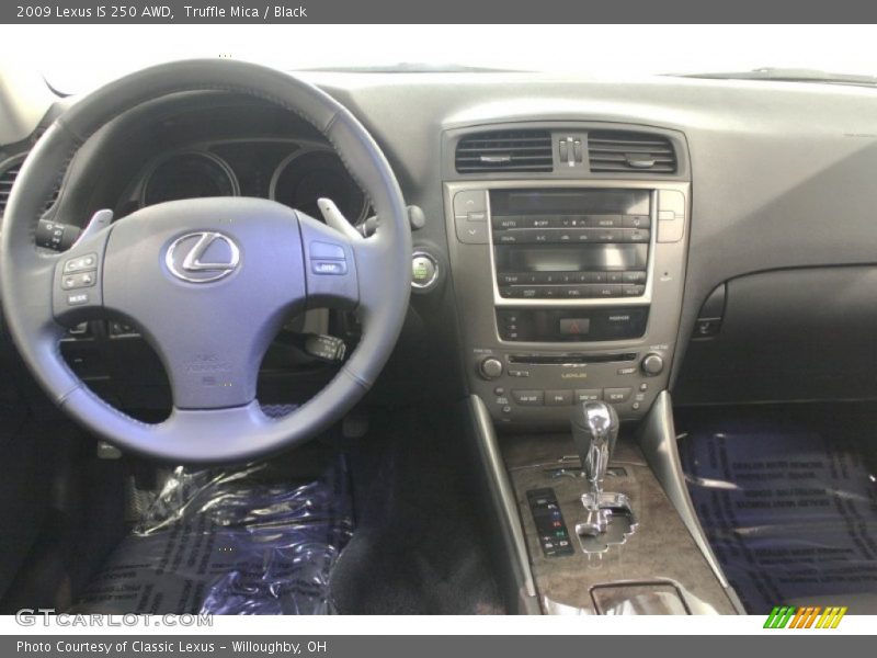 Truffle Mica / Black 2009 Lexus IS 250 AWD