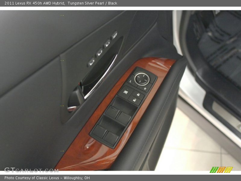 Tungsten Silver Pearl / Black 2011 Lexus RX 450h AWD Hybrid