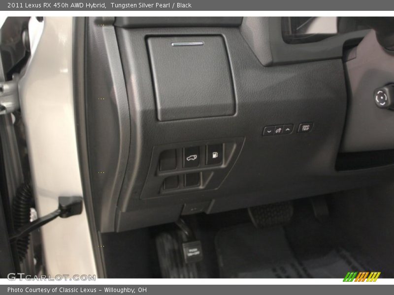Tungsten Silver Pearl / Black 2011 Lexus RX 450h AWD Hybrid