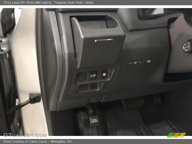 Tungsten Silver Pearl / Black 2011 Lexus RX 450h AWD Hybrid