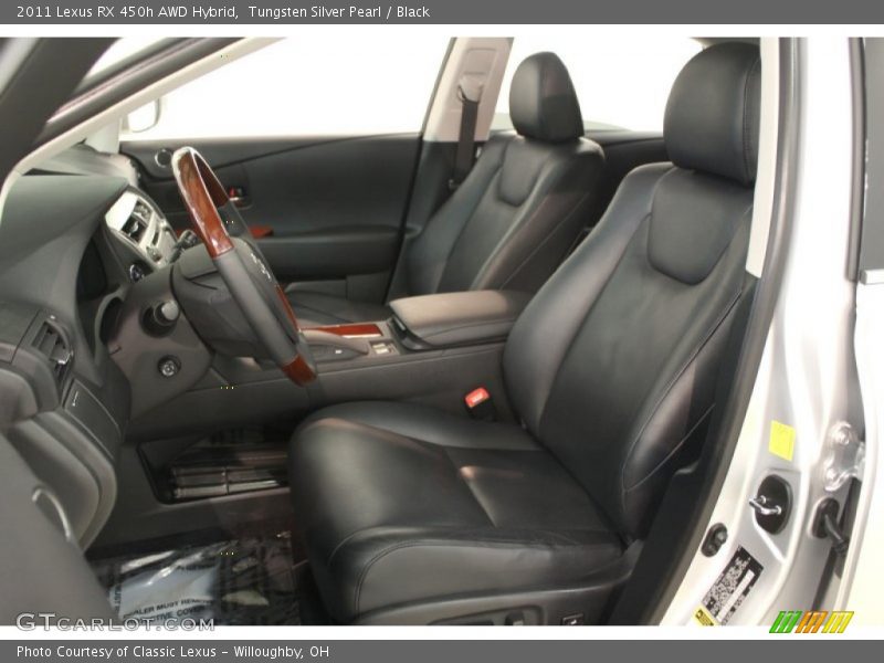 Tungsten Silver Pearl / Black 2011 Lexus RX 450h AWD Hybrid