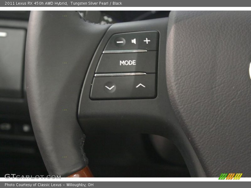 Tungsten Silver Pearl / Black 2011 Lexus RX 450h AWD Hybrid