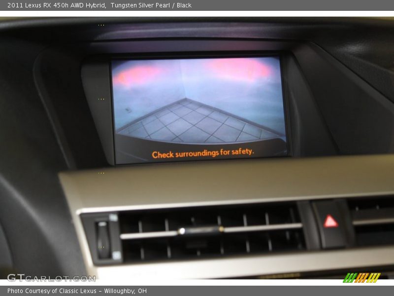 Tungsten Silver Pearl / Black 2011 Lexus RX 450h AWD Hybrid