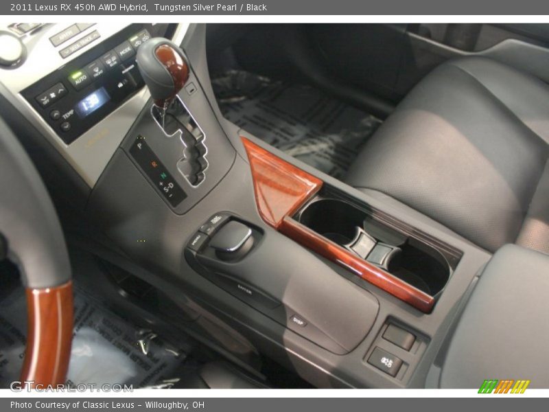 Tungsten Silver Pearl / Black 2011 Lexus RX 450h AWD Hybrid