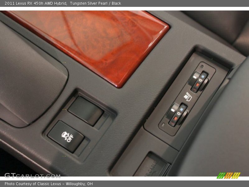 Tungsten Silver Pearl / Black 2011 Lexus RX 450h AWD Hybrid