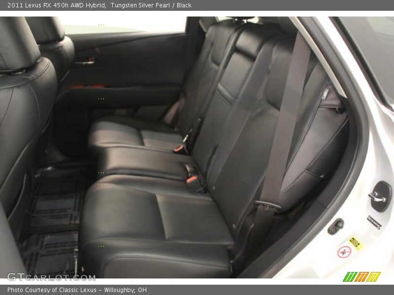 Tungsten Silver Pearl / Black 2011 Lexus RX 450h AWD Hybrid