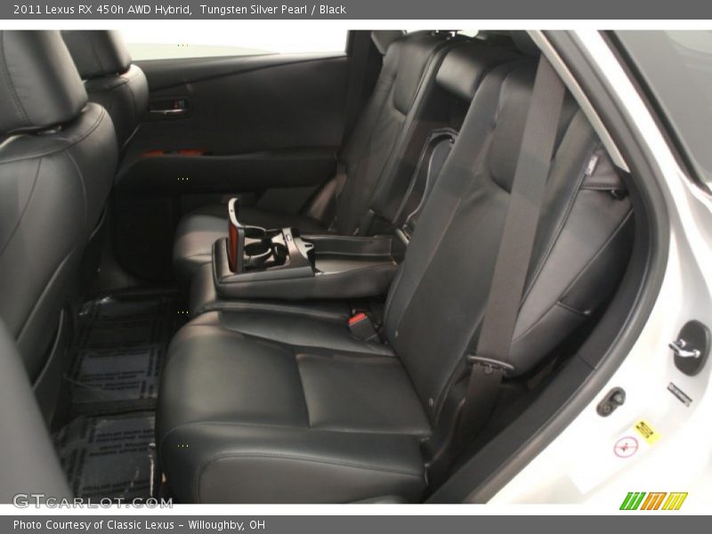 Tungsten Silver Pearl / Black 2011 Lexus RX 450h AWD Hybrid