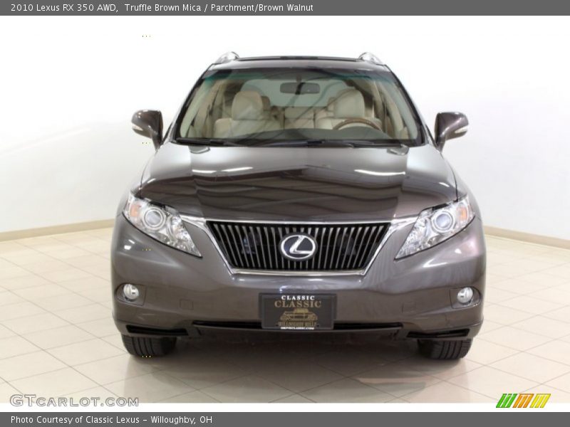 Truffle Brown Mica / Parchment/Brown Walnut 2010 Lexus RX 350 AWD