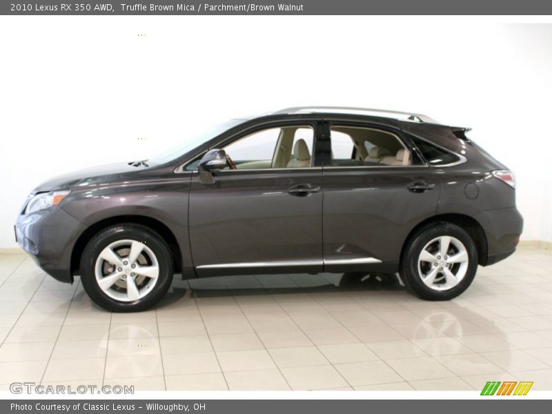 Truffle Brown Mica / Parchment/Brown Walnut 2010 Lexus RX 350 AWD