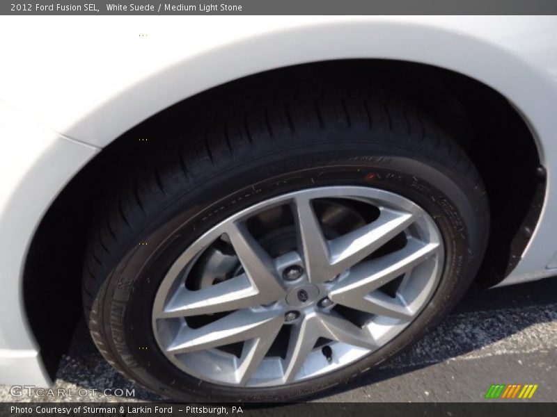 White Suede / Medium Light Stone 2012 Ford Fusion SEL