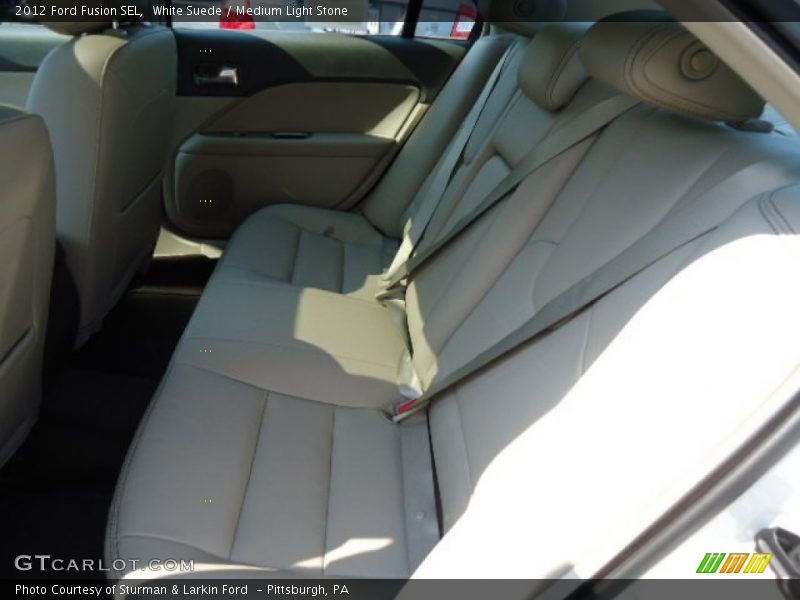 White Suede / Medium Light Stone 2012 Ford Fusion SEL