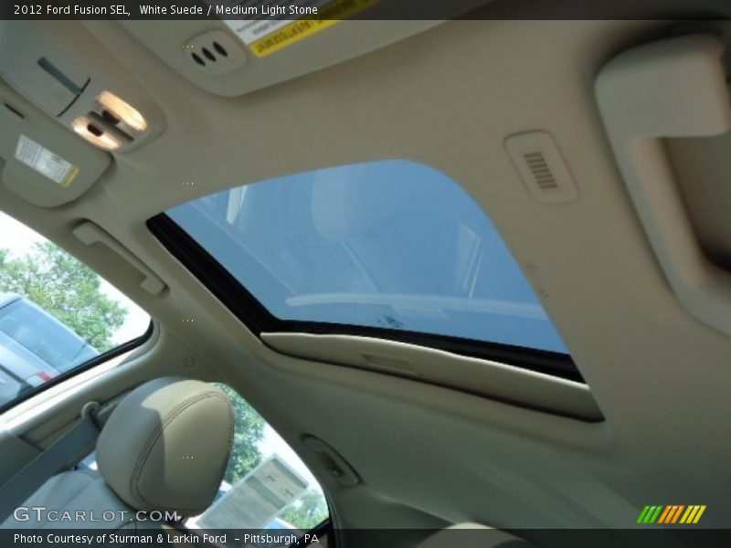 White Suede / Medium Light Stone 2012 Ford Fusion SEL