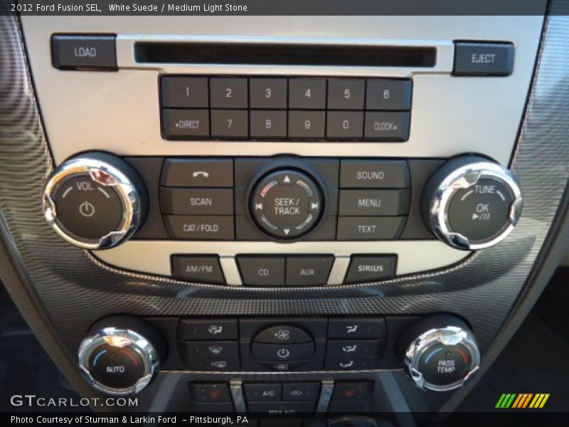 White Suede / Medium Light Stone 2012 Ford Fusion SEL