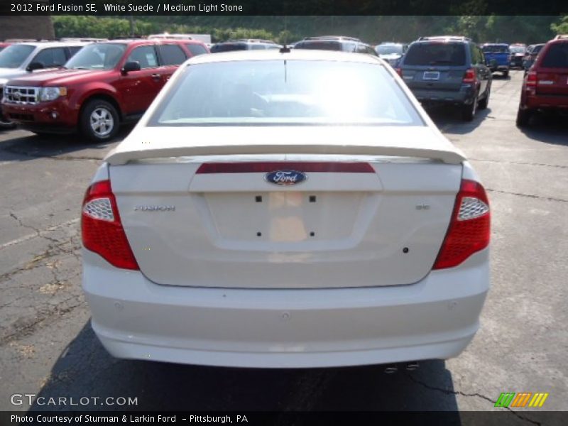 White Suede / Medium Light Stone 2012 Ford Fusion SE