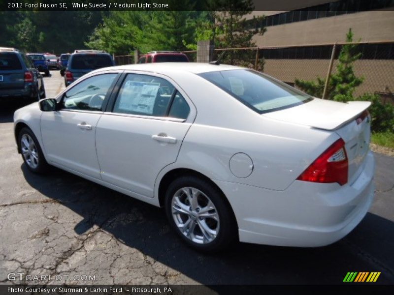 White Suede / Medium Light Stone 2012 Ford Fusion SE