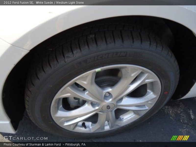 White Suede / Medium Light Stone 2012 Ford Fusion SE