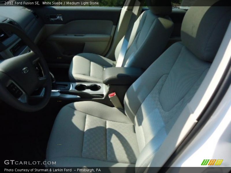 White Suede / Medium Light Stone 2012 Ford Fusion SE