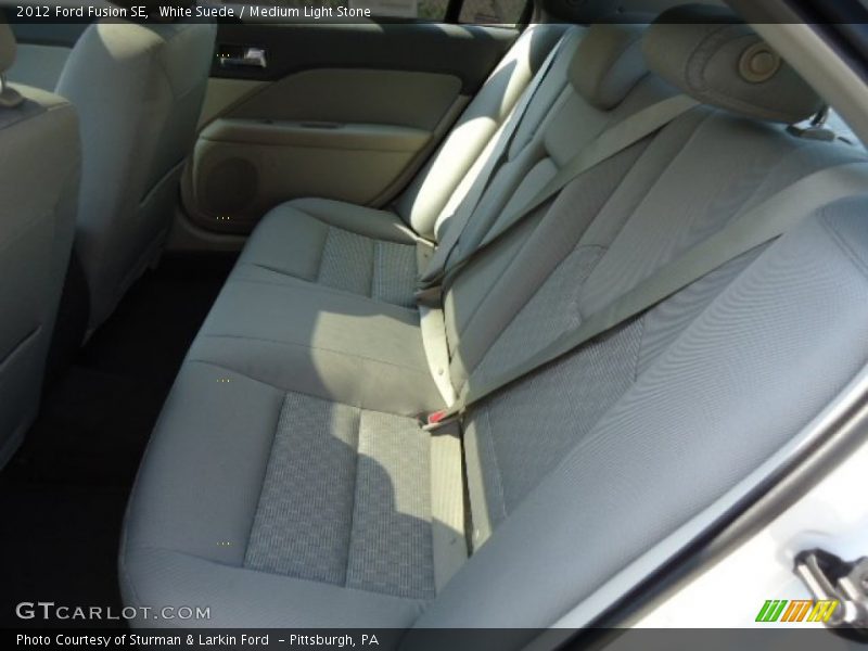 White Suede / Medium Light Stone 2012 Ford Fusion SE
