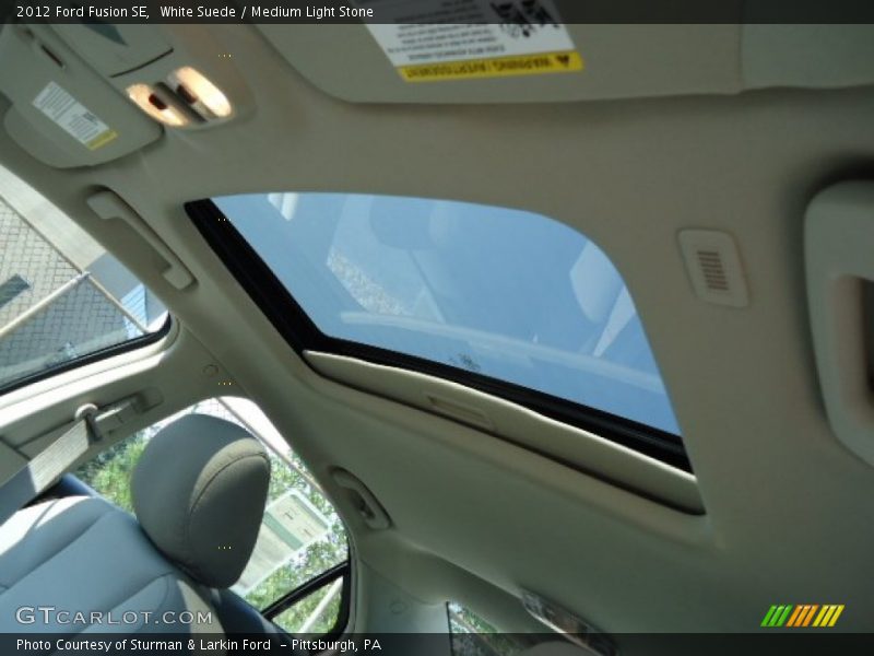 White Suede / Medium Light Stone 2012 Ford Fusion SE