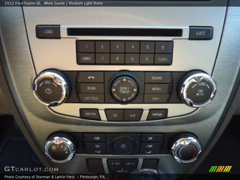 White Suede / Medium Light Stone 2012 Ford Fusion SE