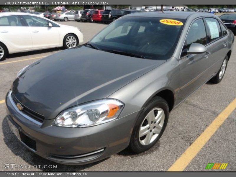 Dark Silver Metallic / Ebony Black 2008 Chevrolet Impala LS