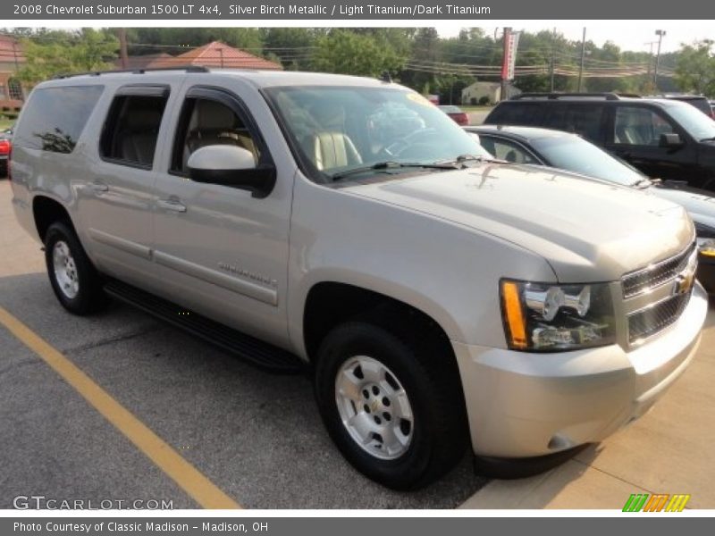 Silver Birch Metallic / Light Titanium/Dark Titanium 2008 Chevrolet Suburban 1500 LT 4x4