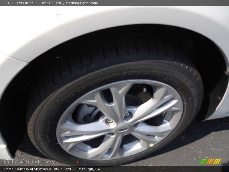 White Suede / Medium Light Stone 2012 Ford Fusion SE