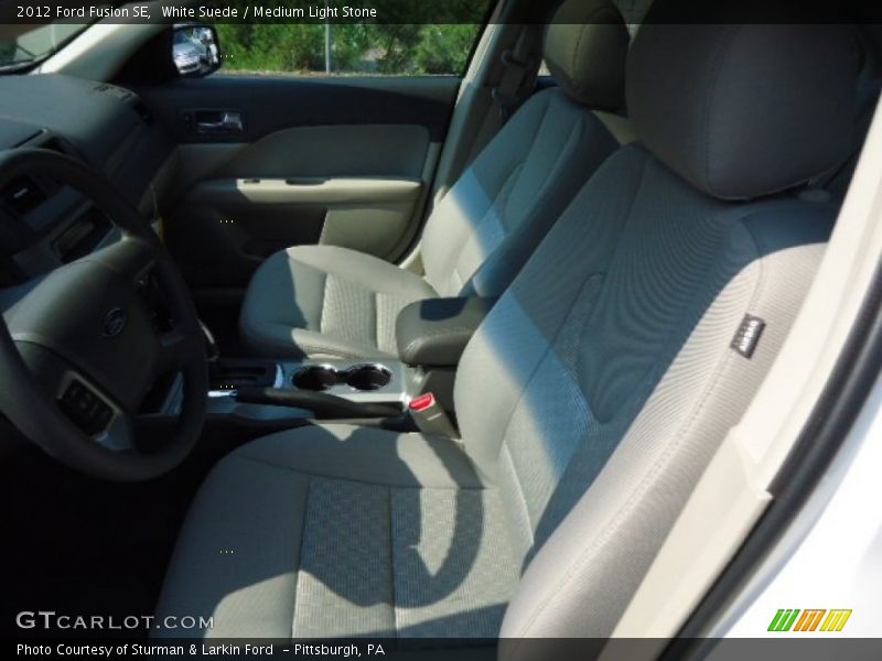 White Suede / Medium Light Stone 2012 Ford Fusion SE