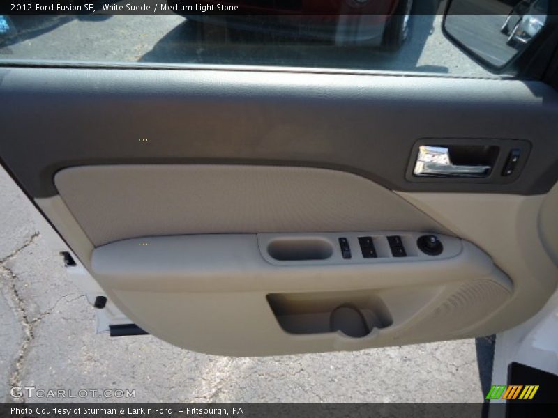 White Suede / Medium Light Stone 2012 Ford Fusion SE