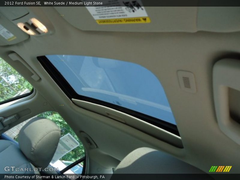 White Suede / Medium Light Stone 2012 Ford Fusion SE
