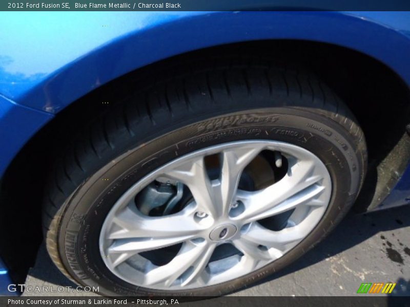 Blue Flame Metallic / Charcoal Black 2012 Ford Fusion SE