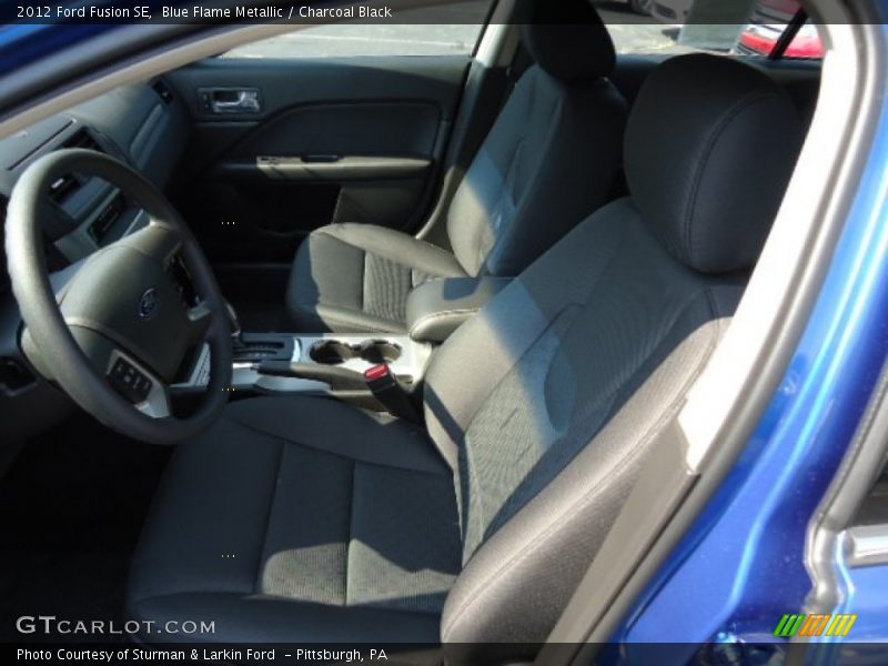 Blue Flame Metallic / Charcoal Black 2012 Ford Fusion SE