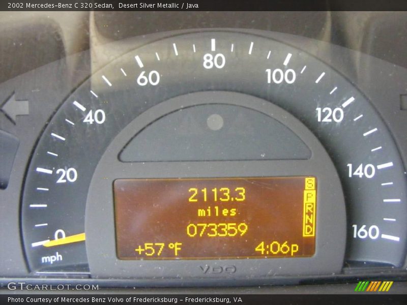 Desert Silver Metallic / Java 2002 Mercedes-Benz C 320 Sedan