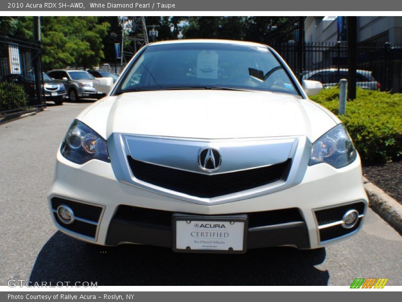 White Diamond Pearl / Taupe 2010 Acura RDX SH-AWD