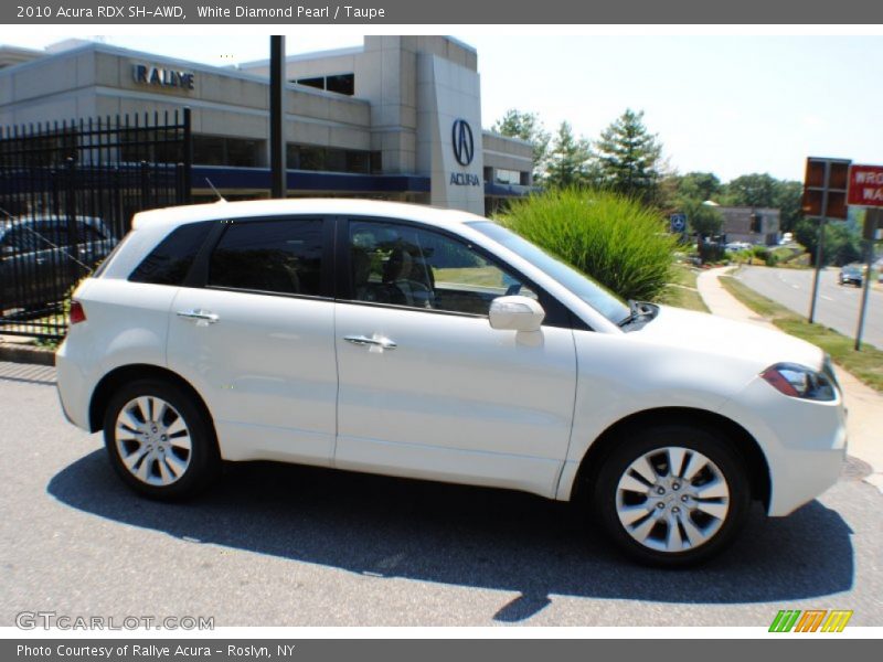 White Diamond Pearl / Taupe 2010 Acura RDX SH-AWD
