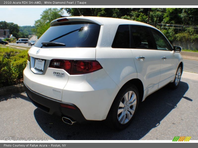White Diamond Pearl / Taupe 2010 Acura RDX SH-AWD