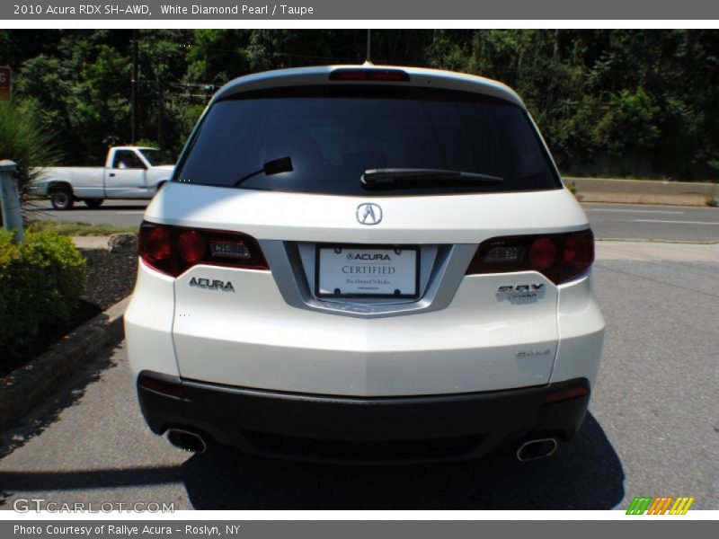 White Diamond Pearl / Taupe 2010 Acura RDX SH-AWD