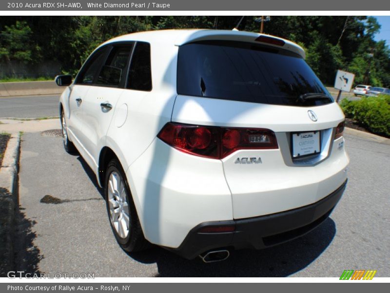 White Diamond Pearl / Taupe 2010 Acura RDX SH-AWD