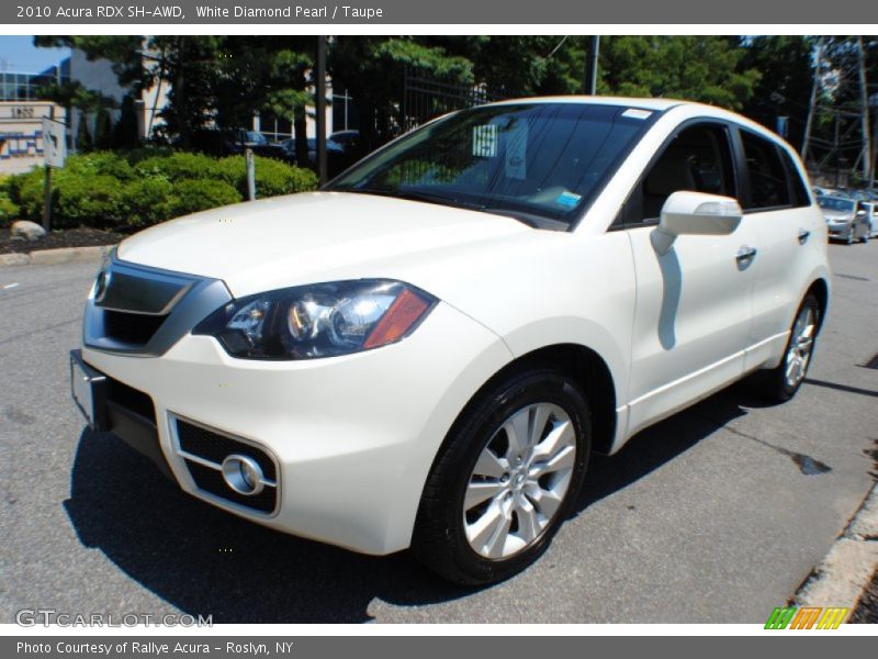 White Diamond Pearl / Taupe 2010 Acura RDX SH-AWD