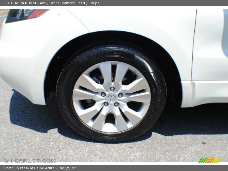 White Diamond Pearl / Taupe 2010 Acura RDX SH-AWD