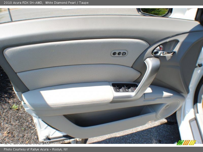 White Diamond Pearl / Taupe 2010 Acura RDX SH-AWD