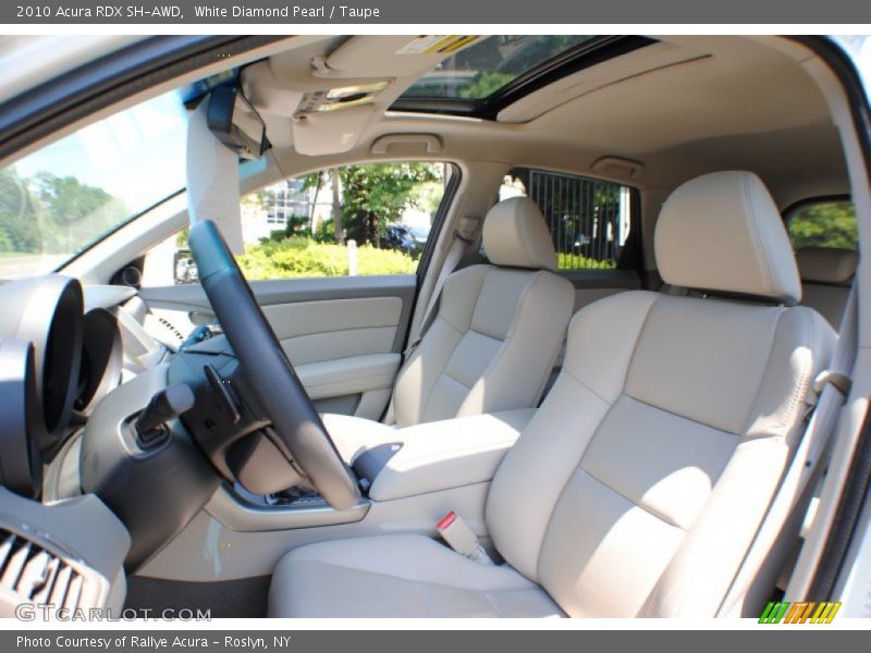 White Diamond Pearl / Taupe 2010 Acura RDX SH-AWD