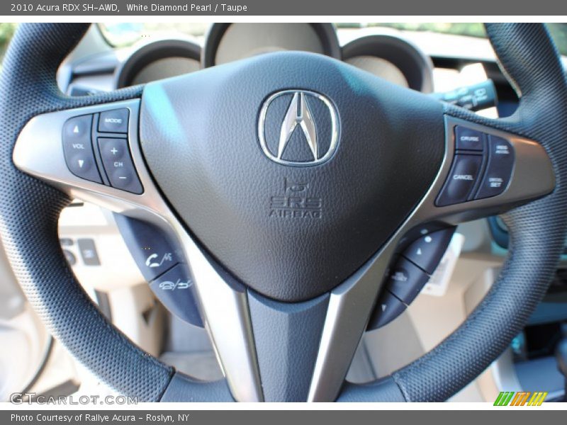 White Diamond Pearl / Taupe 2010 Acura RDX SH-AWD