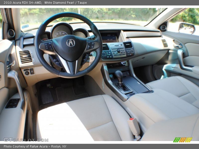 White Diamond Pearl / Taupe 2010 Acura RDX SH-AWD